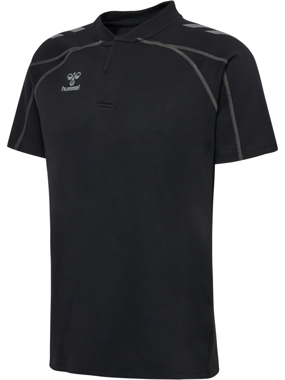 T-Hemd, Kurzarmshirt, Schwarz, Stoff, Nähte