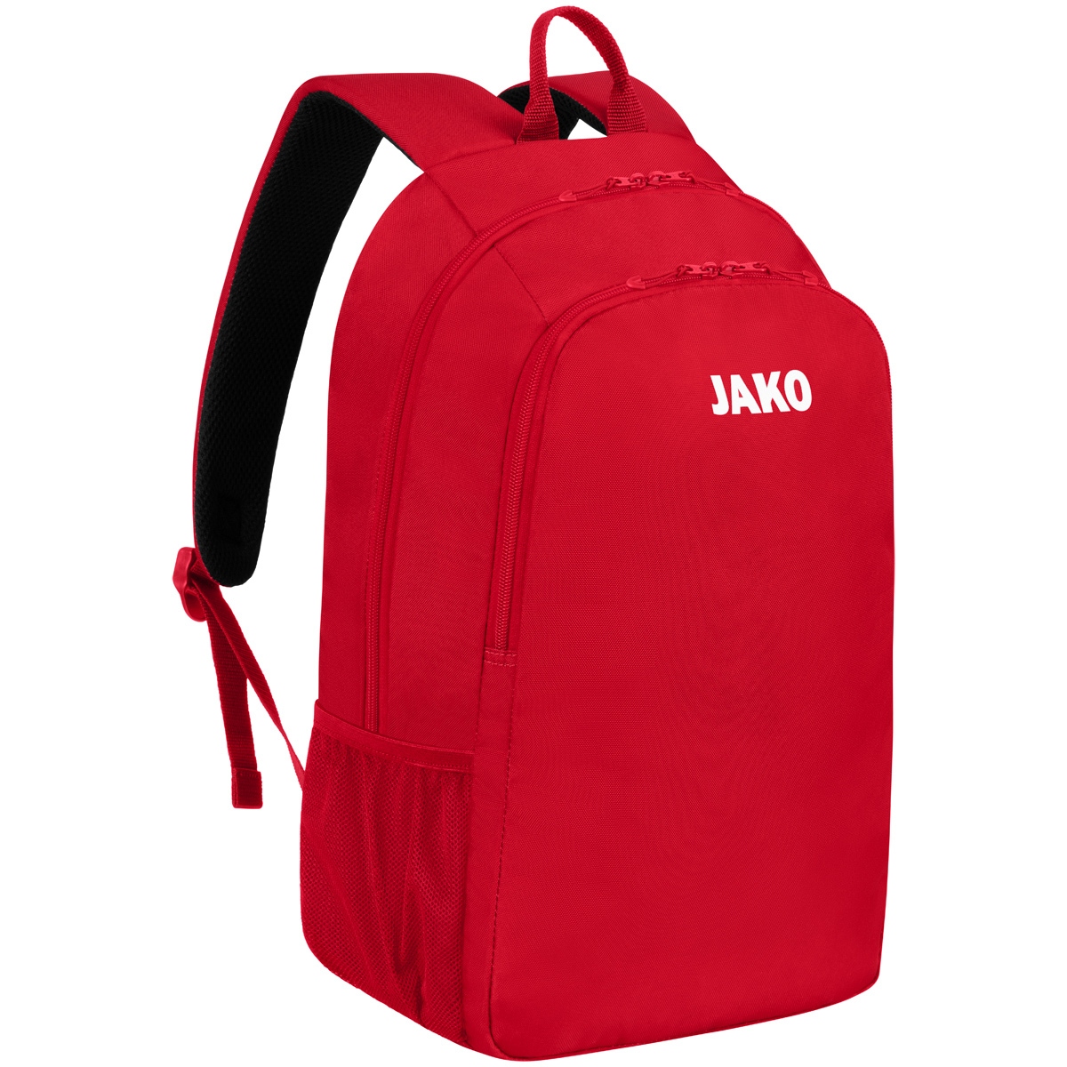 Rucksack, Backpack, Rot, Schulterriemen, Mesh-Seitentasche