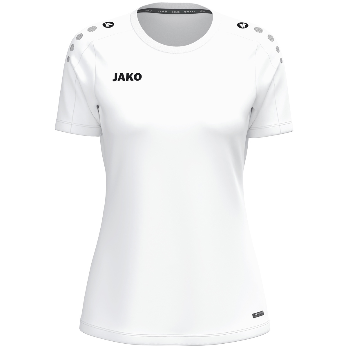 T-Shirt, Kurzärmlig, Weiß, Rundhalsausschnitt, Logo JAKO