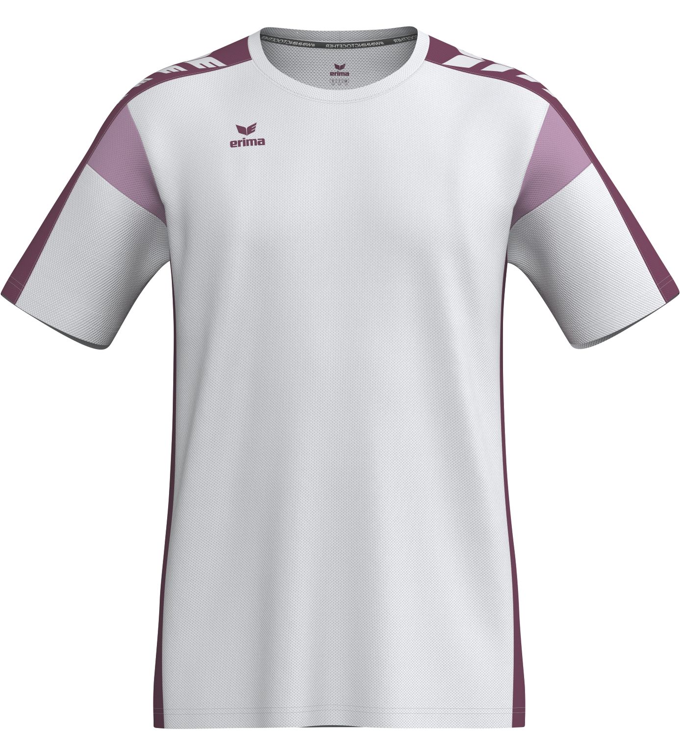 T-Shirt, Sportswear, Kurzesleeig, Mesh-Gewebe, Weißlila