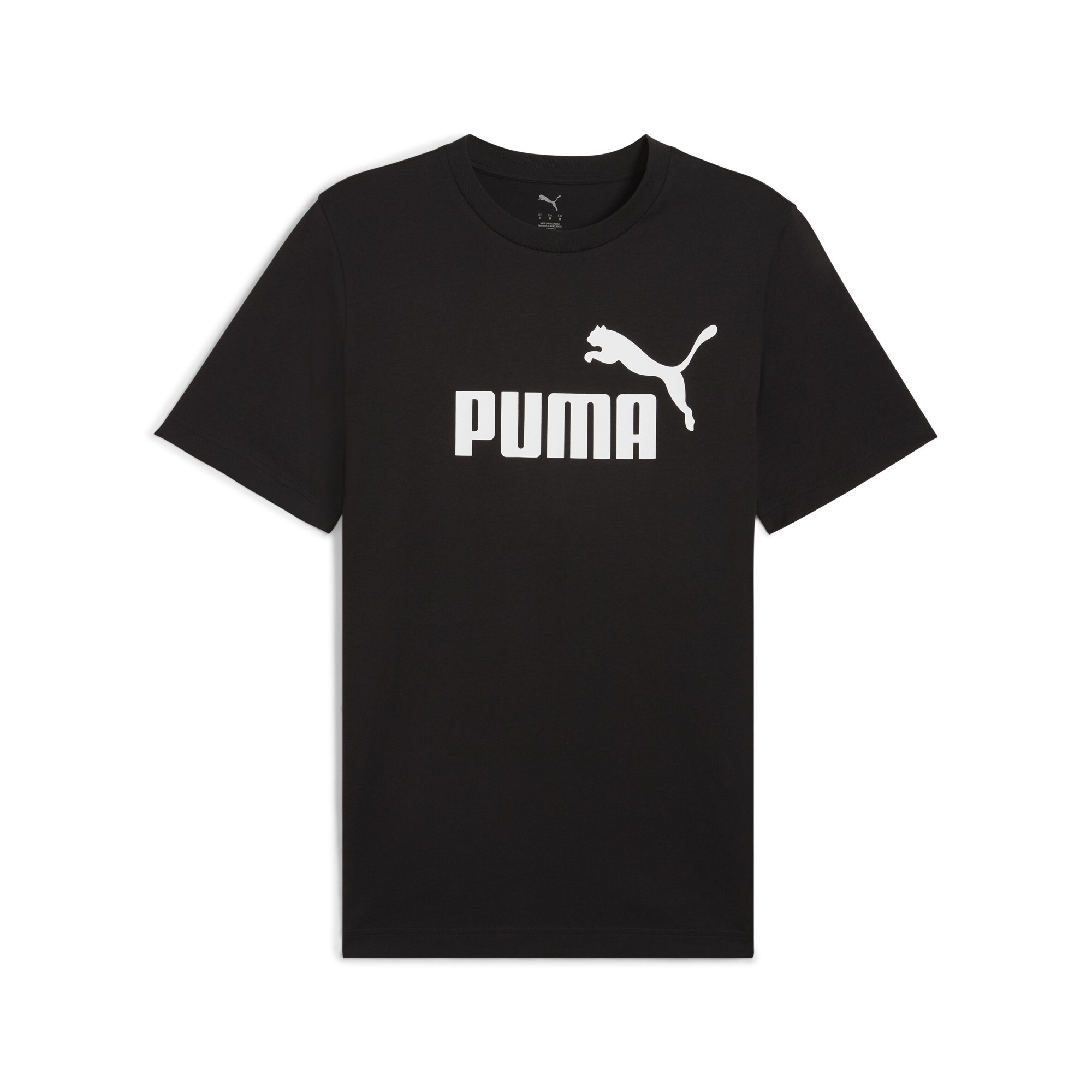 Tee, T-Shirt, Puma, Schwarz, Logo