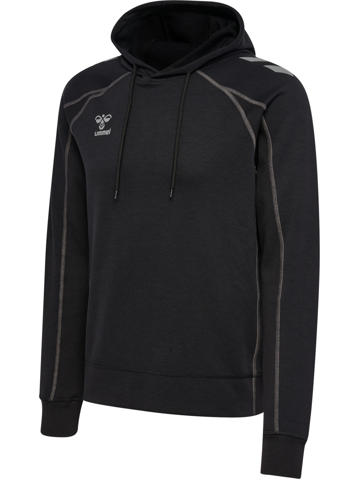 Hoodie, Kapuzensweatshirt, Langarm, Schwarz, Kordelzug