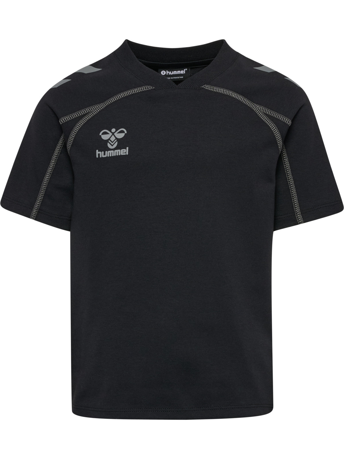 t-shirt, kurzarm, schwarz, gym, hummel