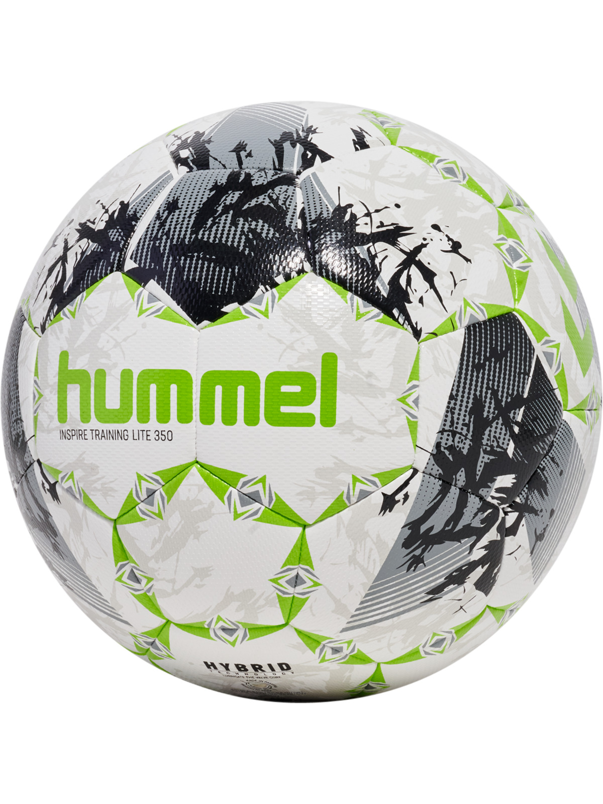fußball, ball, sportartikel, hybrid, grün-schwarz