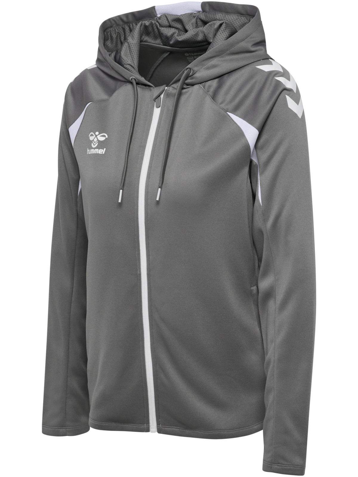 Hoodie, Reissverschluss, Softshell, Grau, Hummel-Logo