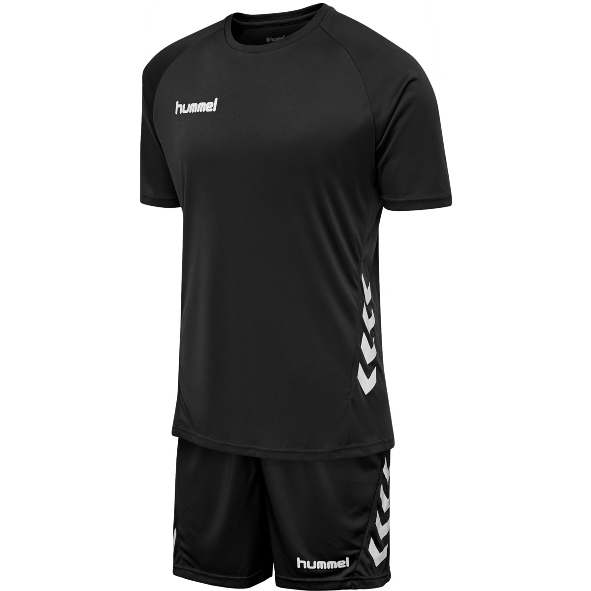 T-Shirt, Kurzarm, Schwarz, Sport, Hummel