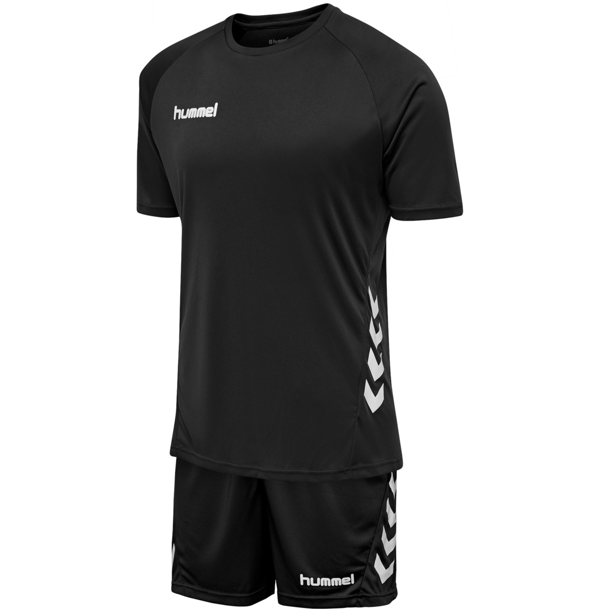 T-Shirt, Schwarz, Hummel, Sportset, Schnittkugel?