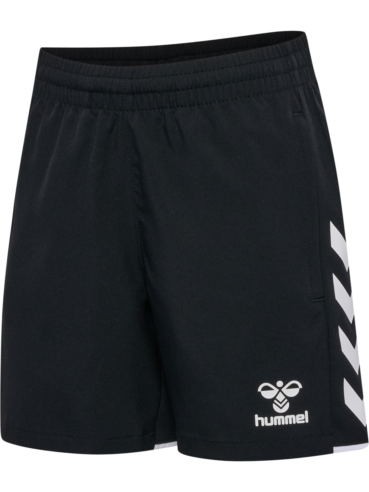 Shorts, Athletic, Schwarz, Logo, Hummel