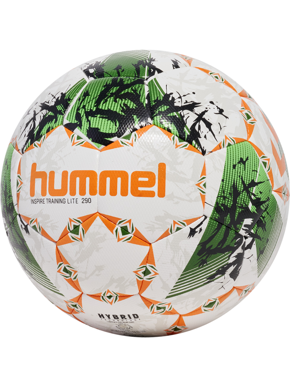 fußball, ball, hybrid, orange, grün