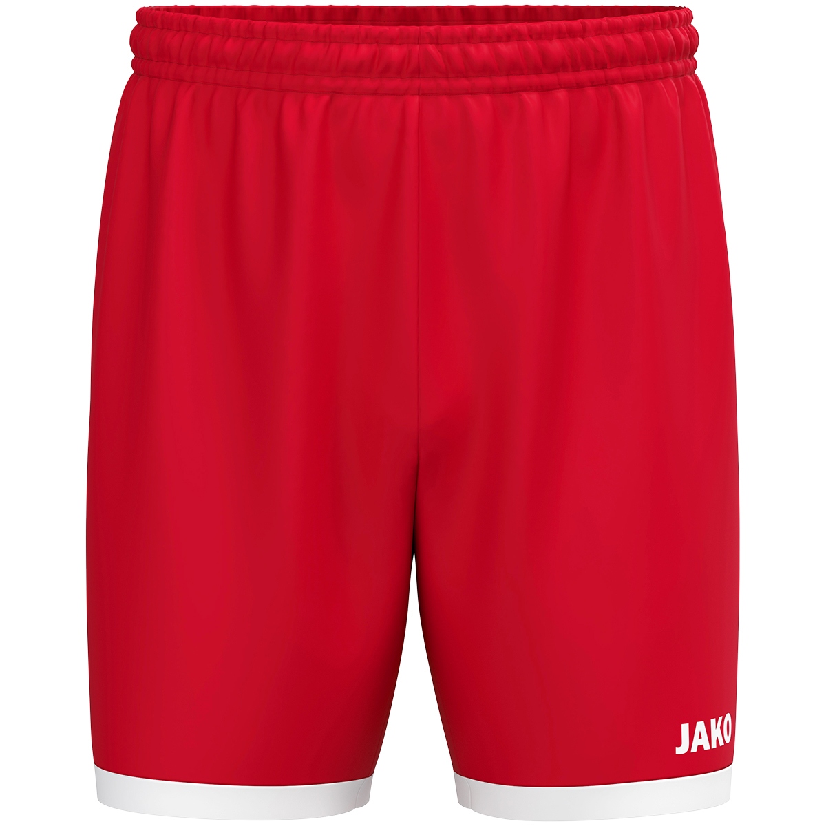 kurzehorts, rot, athletik, material?, markenlos