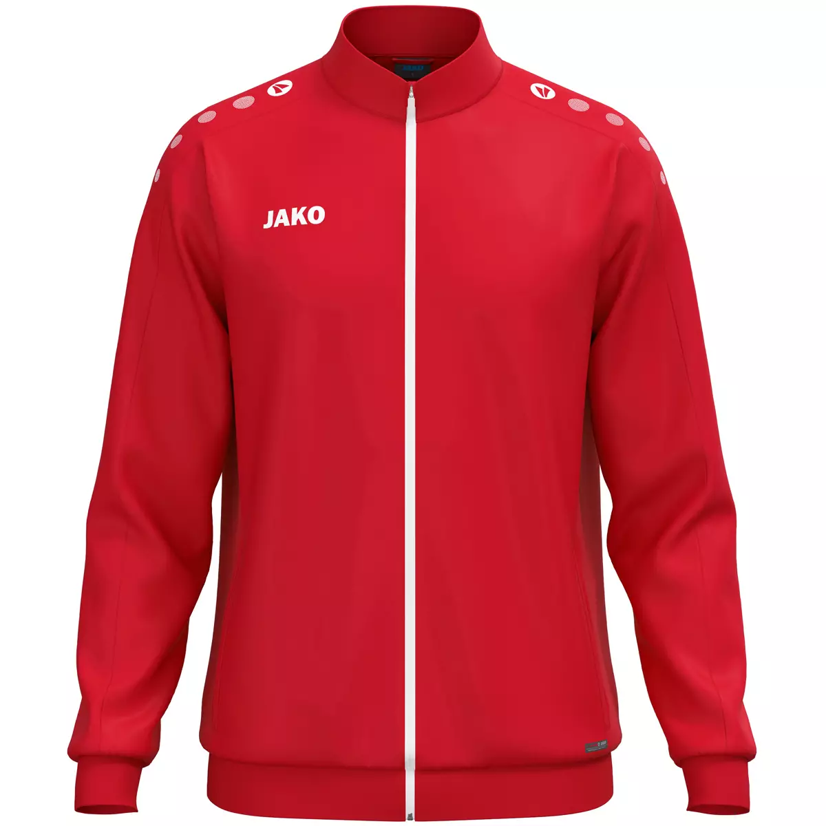 JAKO Jacke, rote Jacke, Reißverschlussjacke, Langarmjacke, Trainingsjacke