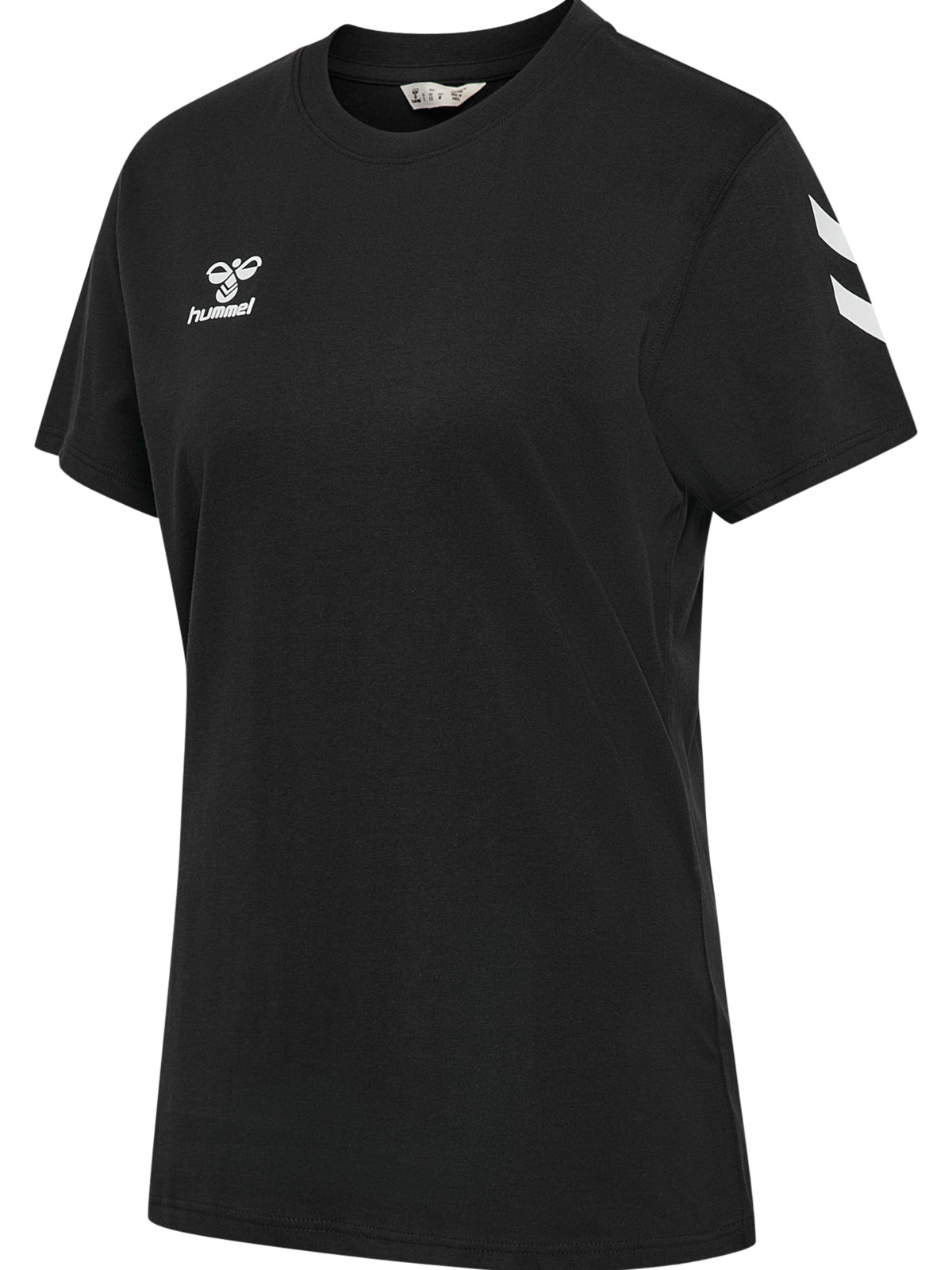 T-Shirt, Kurzarm, Schwarz, Hummel, Logo