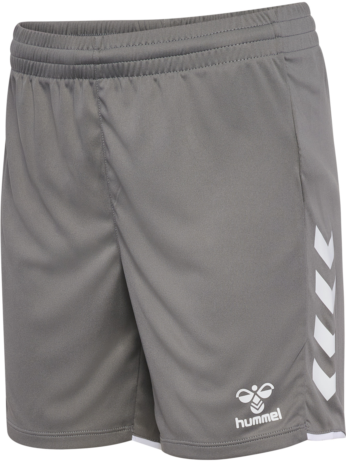 Herren Shorts, Sportshorts, Graue Shorts, Elastischer Bund, Hummel Logo
