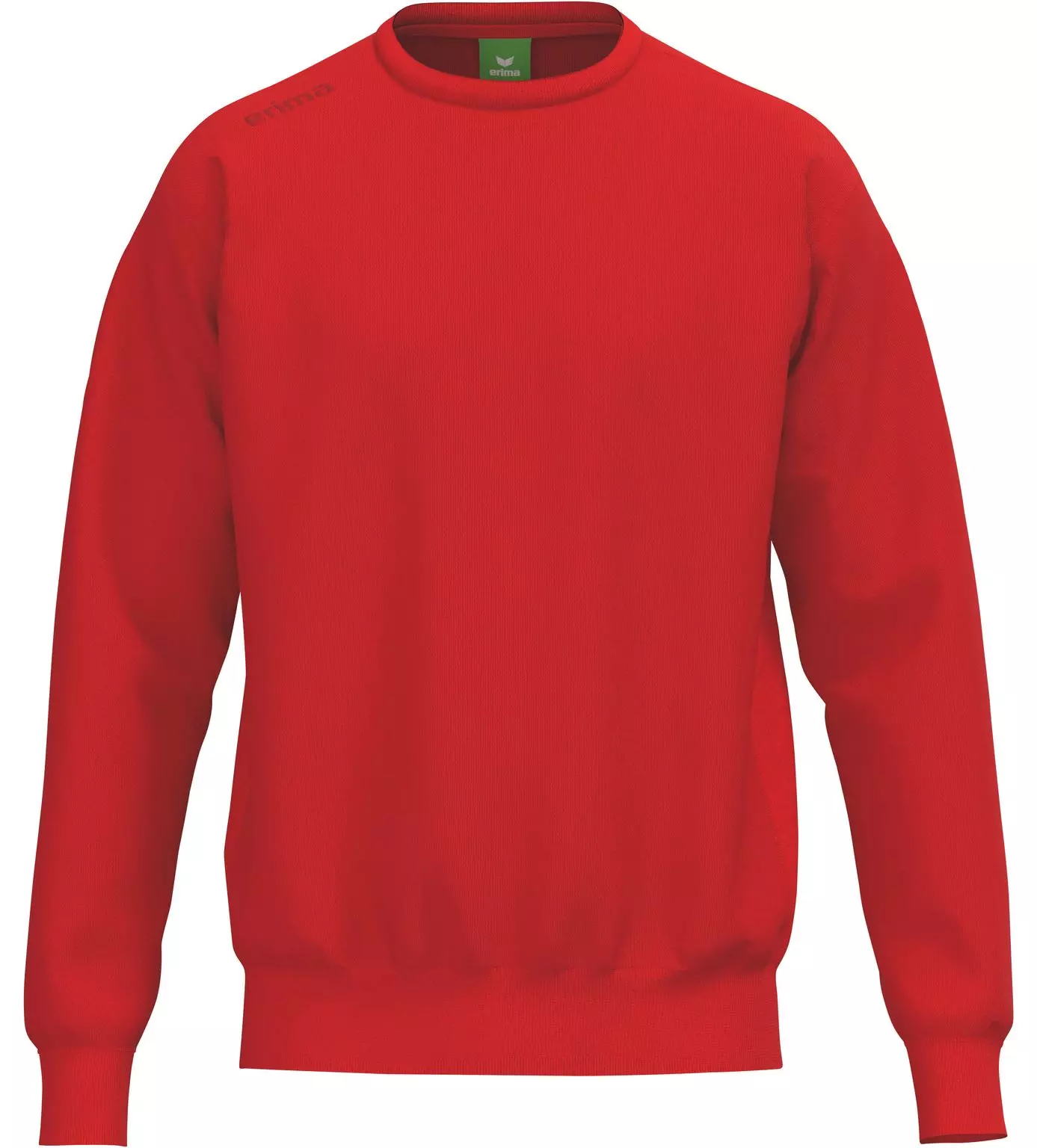 Sweatshirt, Rot, Rundhals, Langarm, Unifarben