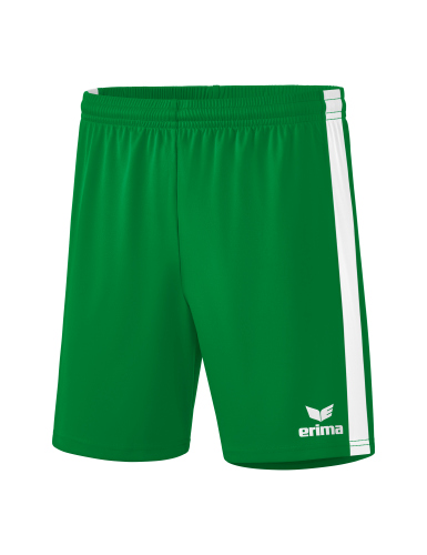 sport Shorts, grüne Shorts, elastischer Bund, weiße Streifen, Logo-Druck, Hose, Shorts, Grün, Seitliche Streifen, Logo-Erima, Kurzshorts, Sportswear, Grün, Weiße Streifen, Erima-Logo, kurze Hose, grün, athletisch, gestreift, logo, Shorts, Sportshorts, Grü