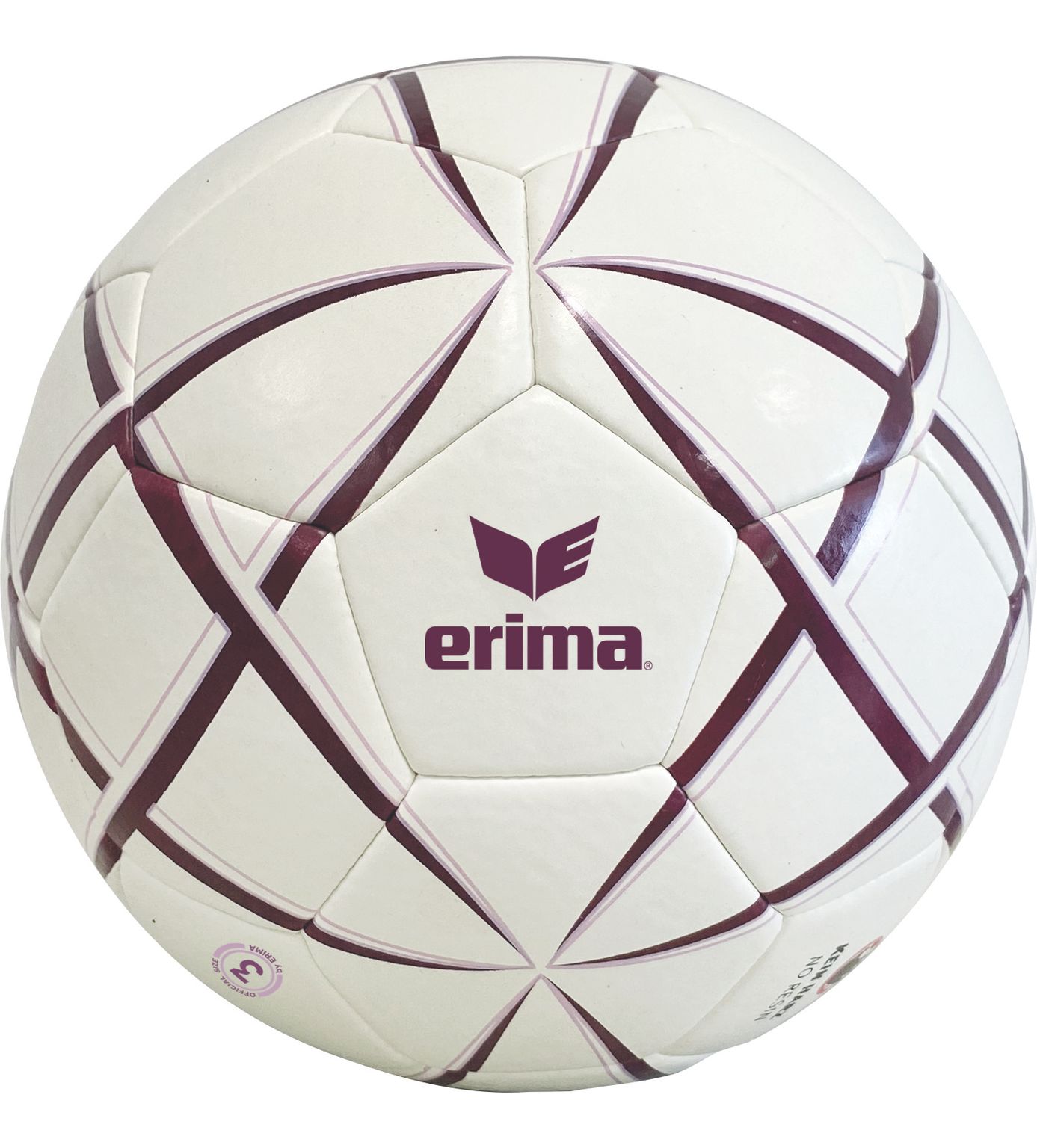 soccer ball, white ball, patterned ball, synthetic leather, purple accents