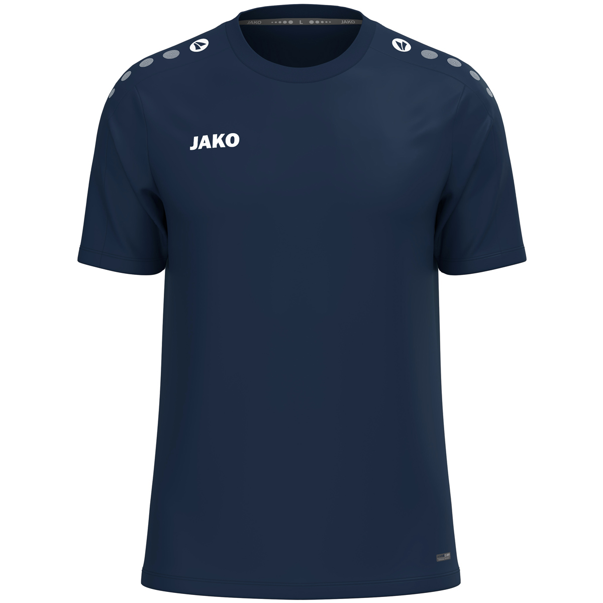 T-Shirt, Kurzarm, Navy, JAKO Logo, Schulter-Nieten