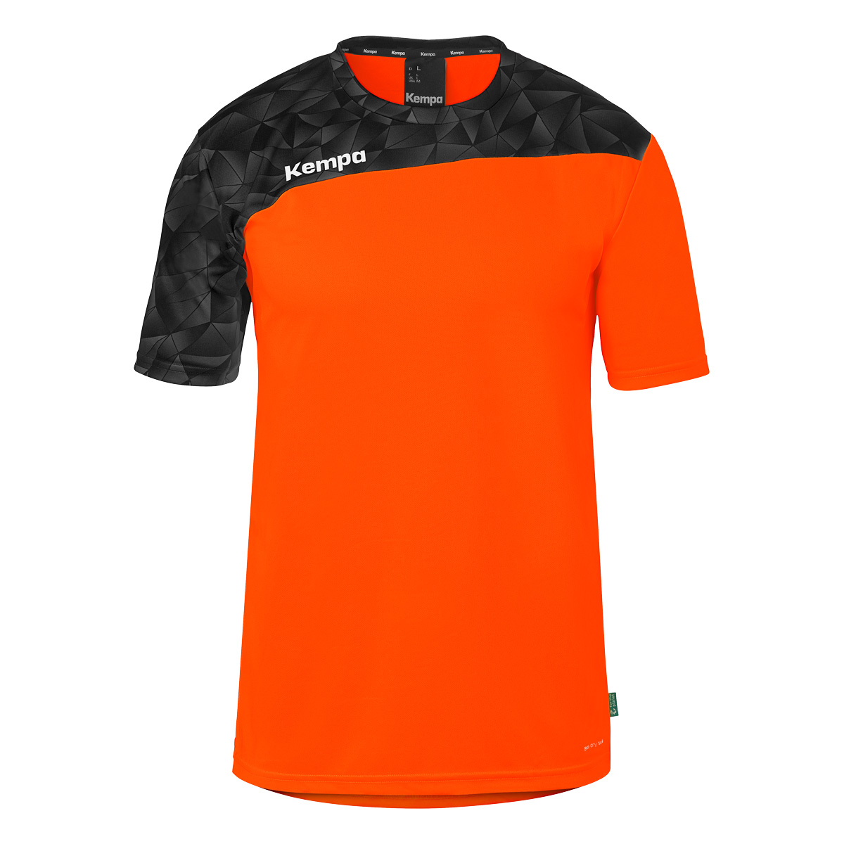 Trikot, Kurzarm, Orange, Schwarz-graues Muster, Gerätelicht
