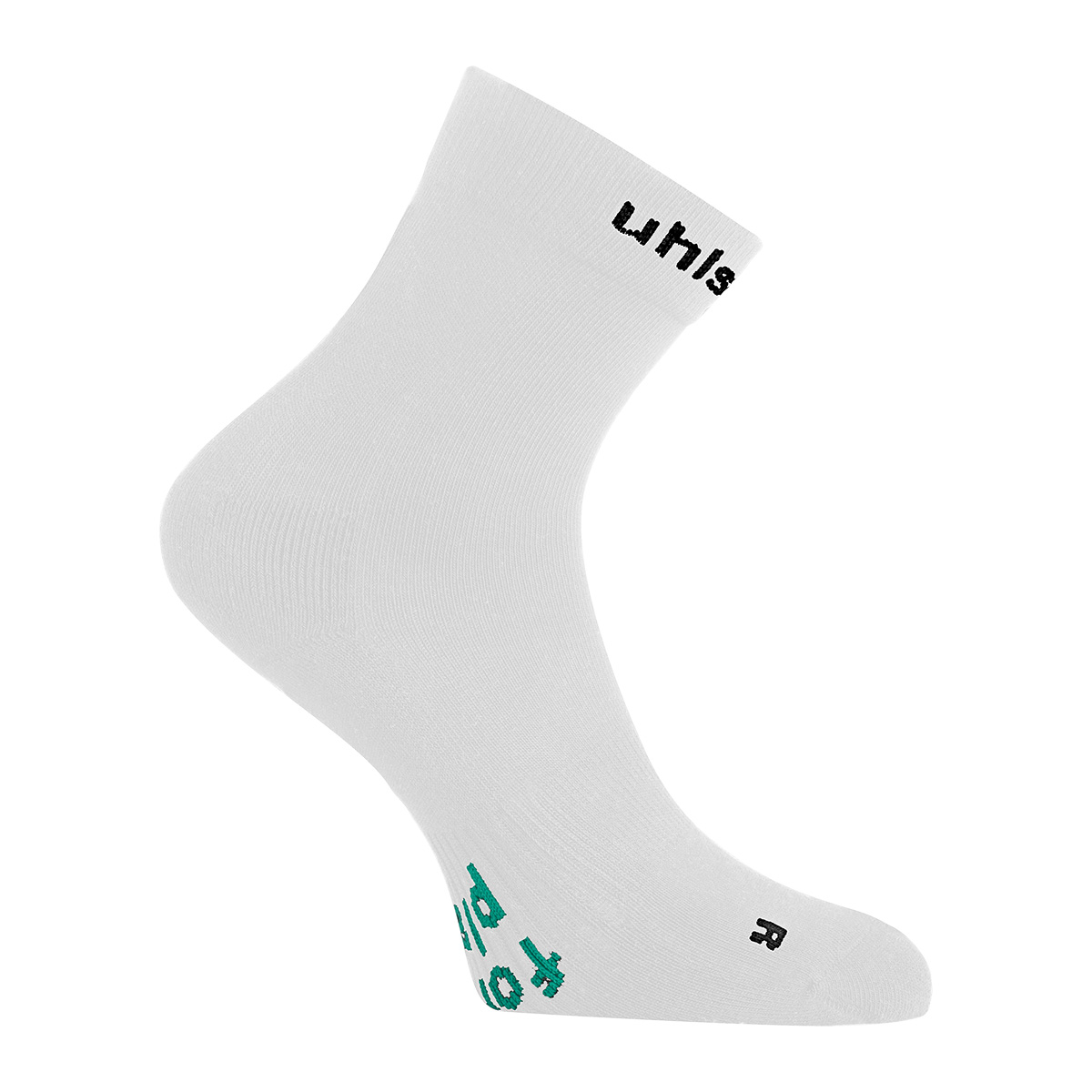 Socken, Knöchelhöhe, weiß, Küsten-Logo, Stretchmaterial