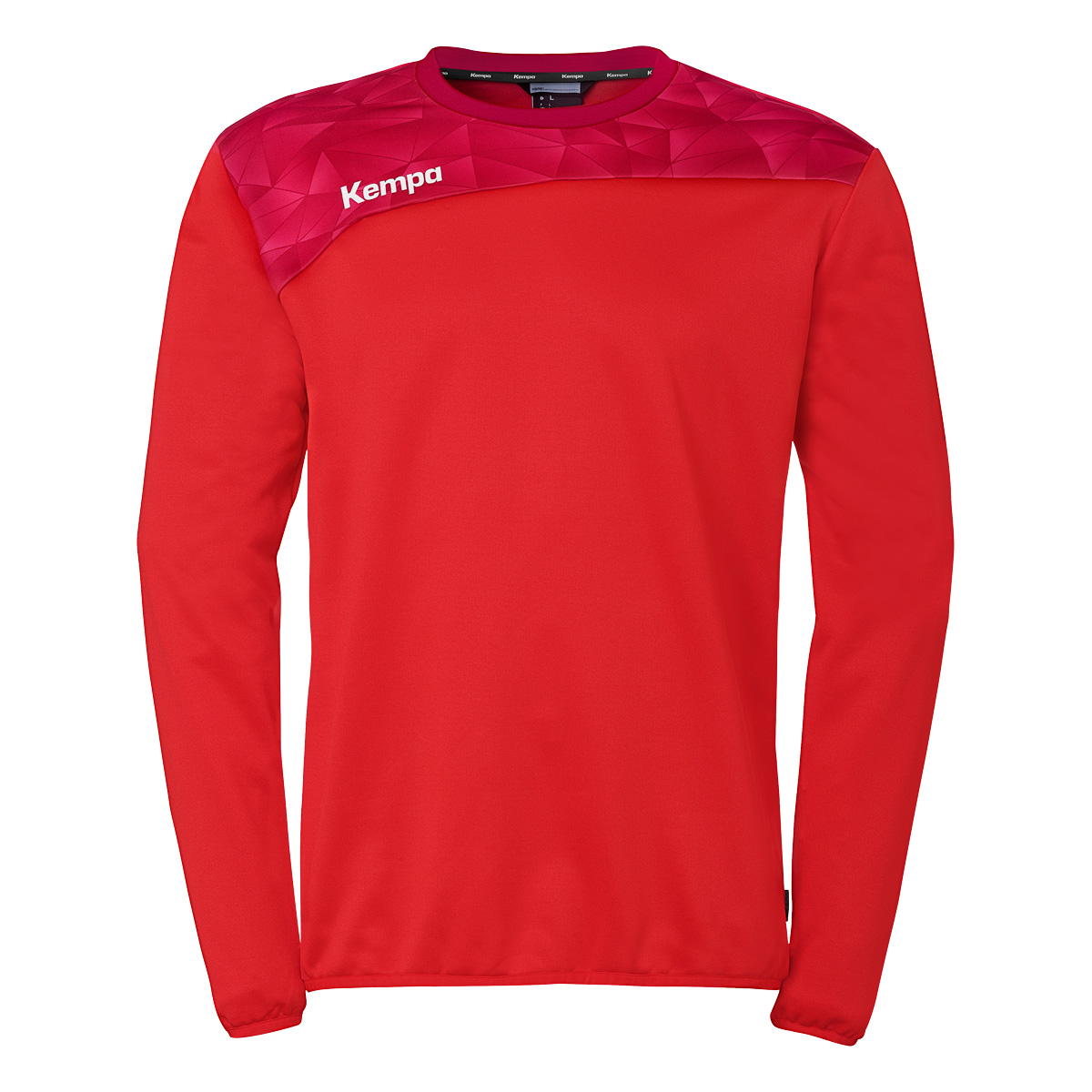 Langarmshirt, Pullover, Rot, Rundhals, Polyester