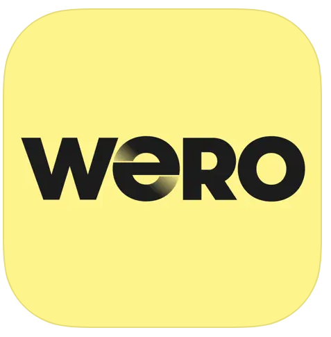 wallet, gelb, logo, weo, app-zeichen