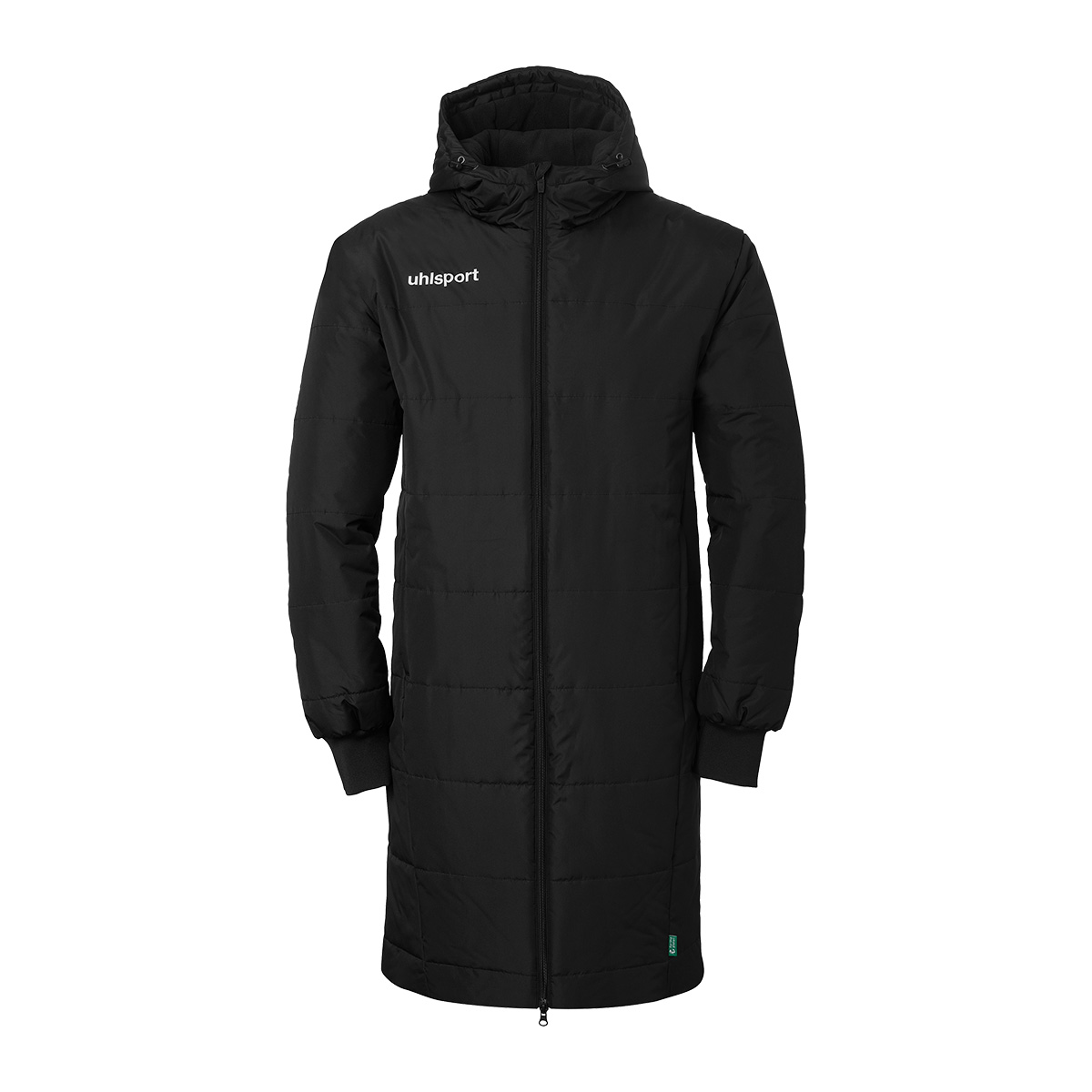 Wintermantel, Pufferjacke, Knopfverschluss, Kapuze, Langarm