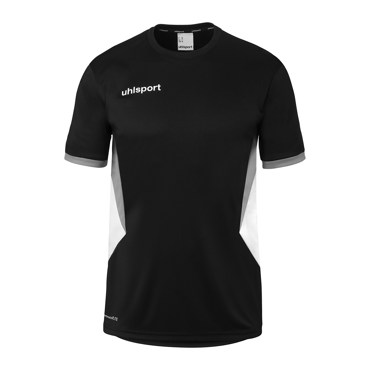 T-Shirt, Kurzarm, Schwarz, Sportswear, Uhl Sport, T-Shirt, Kurzarm, Schwarz, Uhl sport, Panel-Design, T-Shirt, Kurzarm, Schwarz, Sport, UhlSport, T-Shirt, Kurzarm, Schwarz, Mesh-Seitenpanel, UhlSport-Logo, T-Shirt, Kurze Ärmel, Schwarz, UhlSport, Sportbek