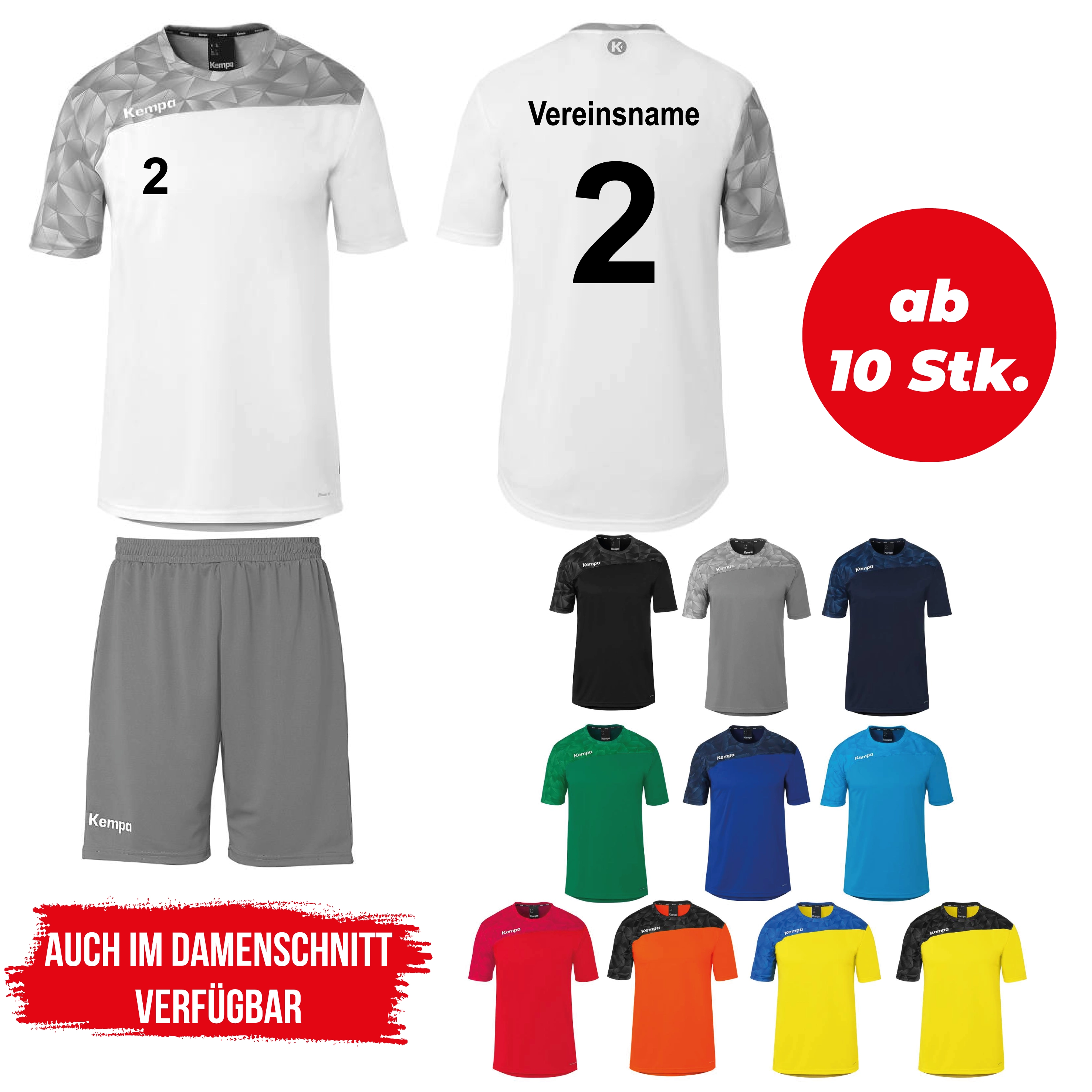 Trikotsatz Handball Kempa ATHLETICS 29 ab 10 Stk. inkl. Druck