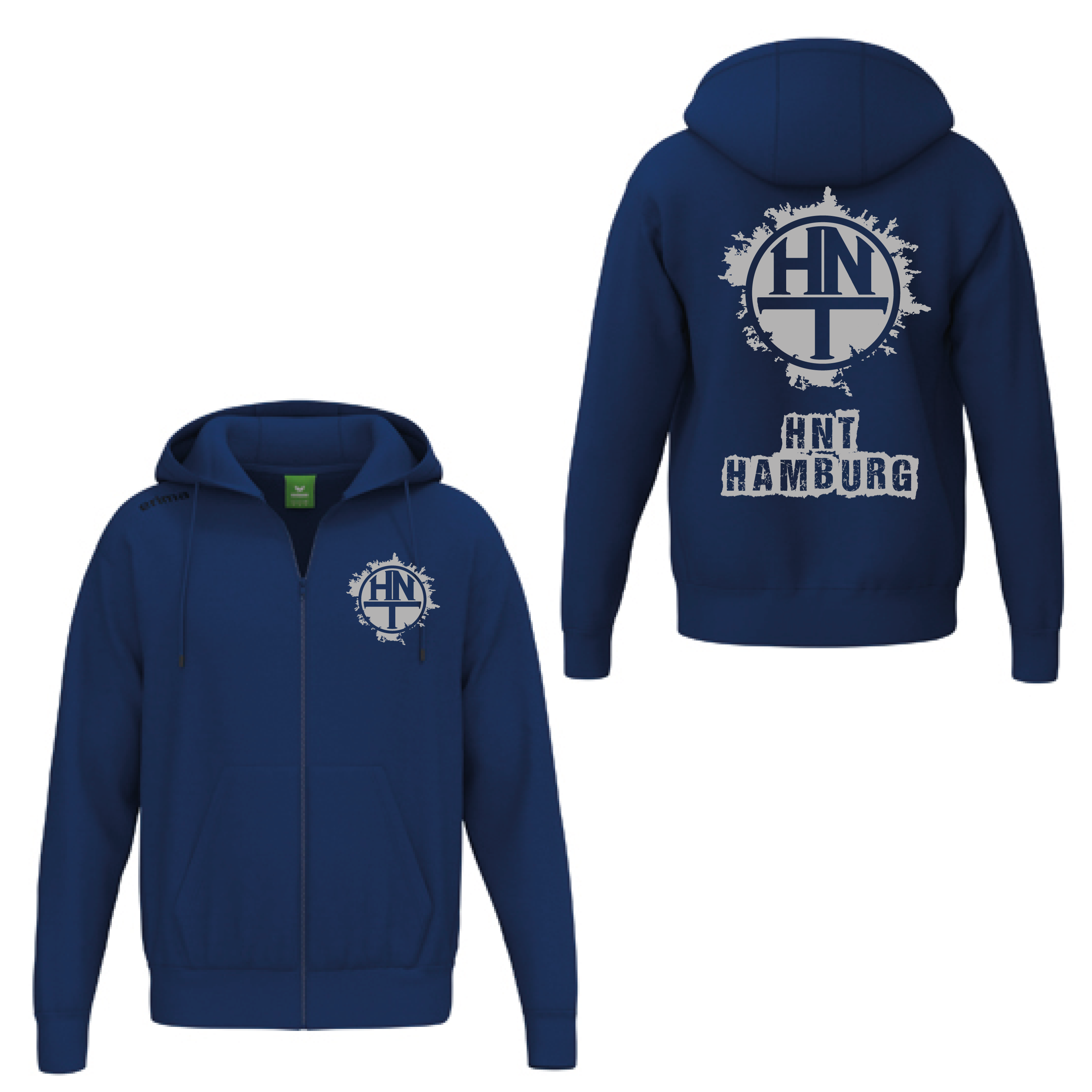 Fan Kapuzenjacke Grunge Navy