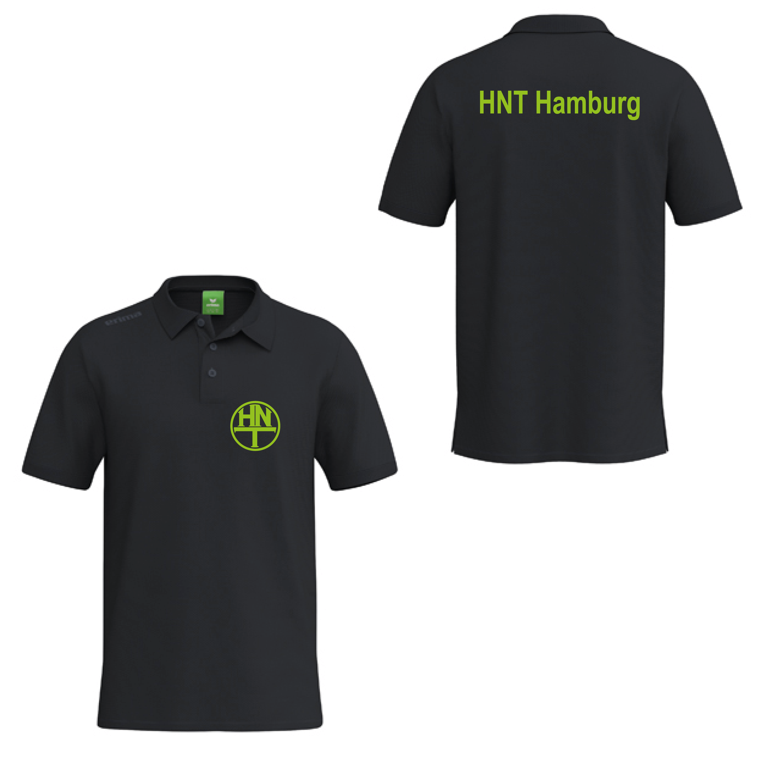 Teamsport Poloshirt Schwarz