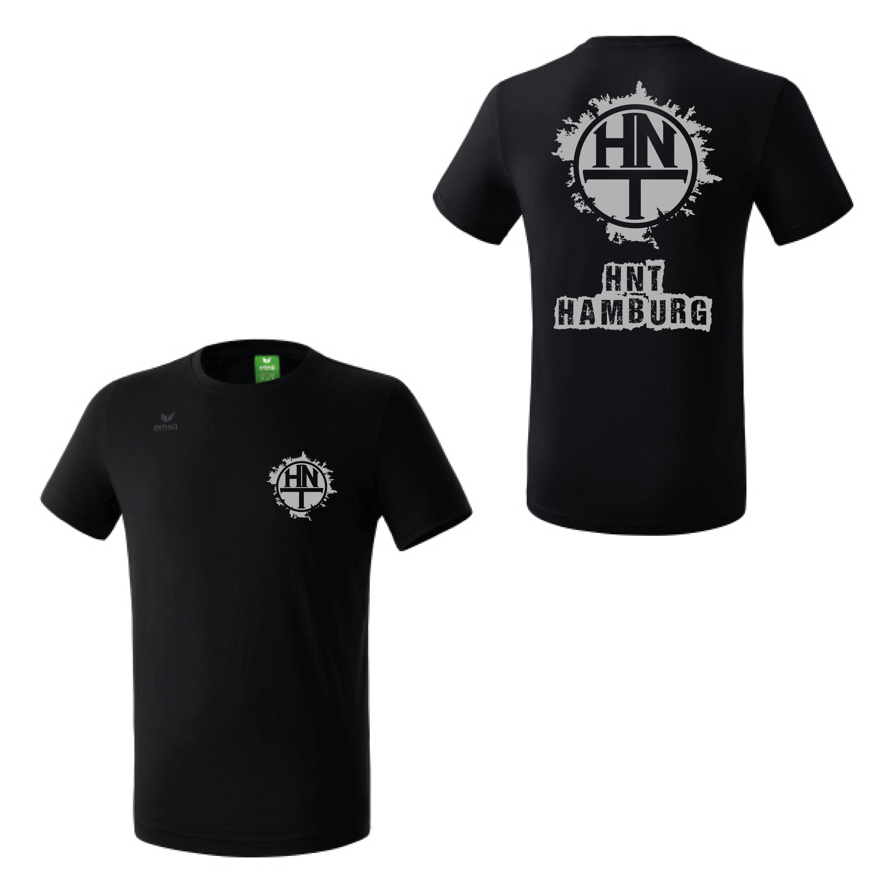 Fan T-Shirt Grunge Schwarz