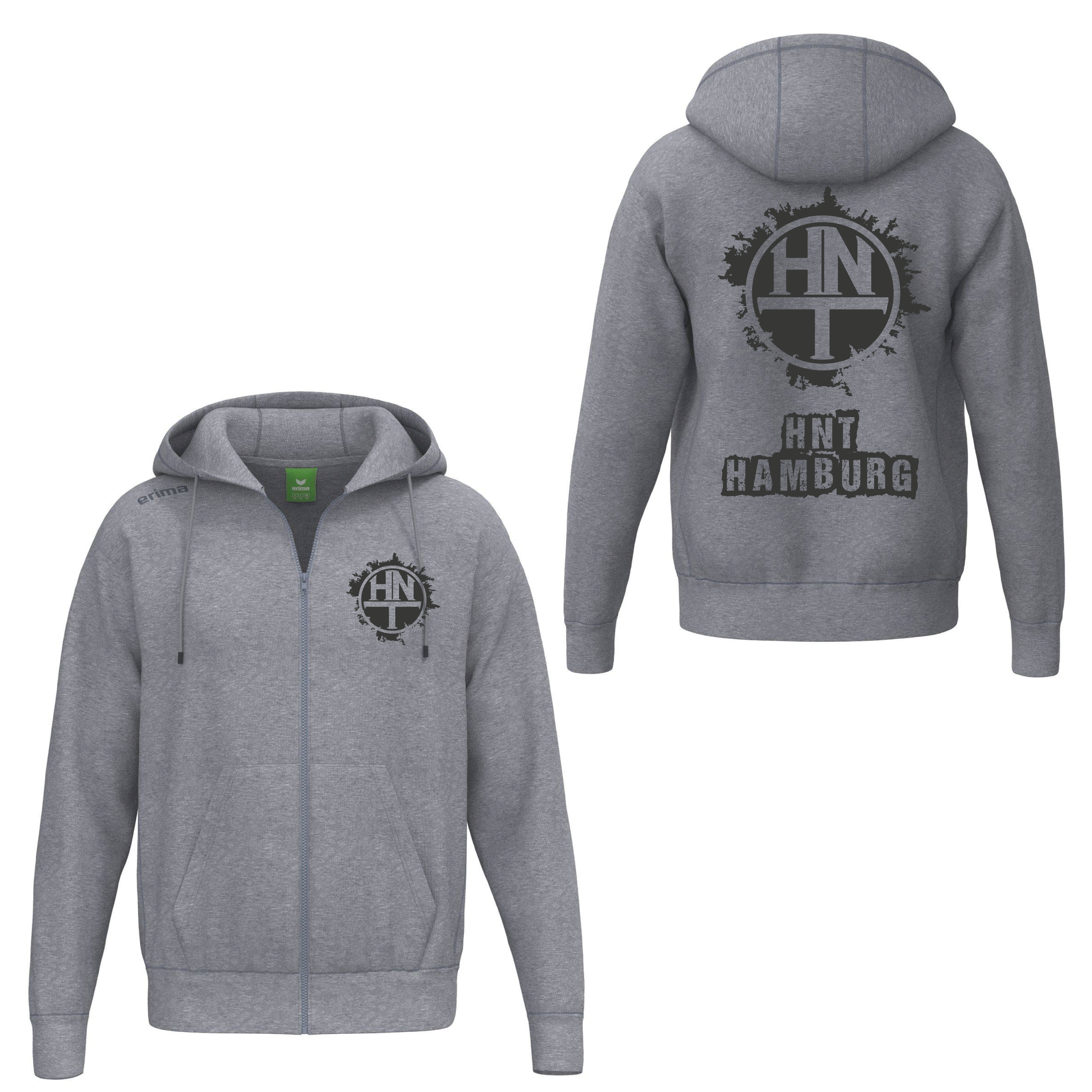Fan Kapuzenjacke Grunge Grau