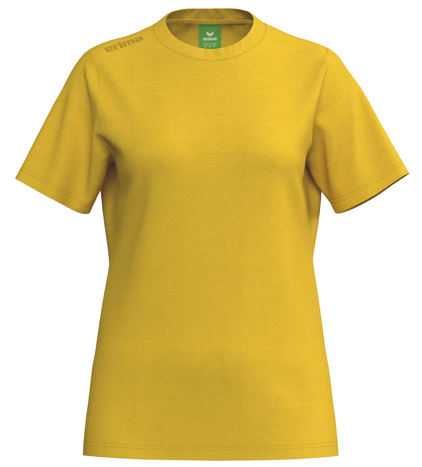 T-Shirt, Kurzärmelig, Unifarben, Gelb, Kleidung