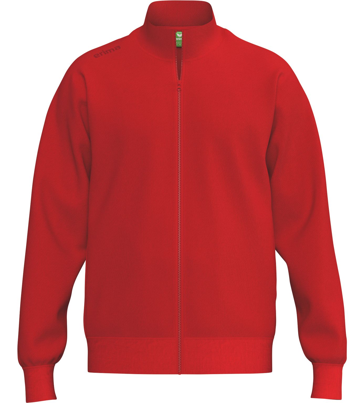 Herrenjacke, Rot, Reißverschluss, Sweatshirt, Kapuzenlos