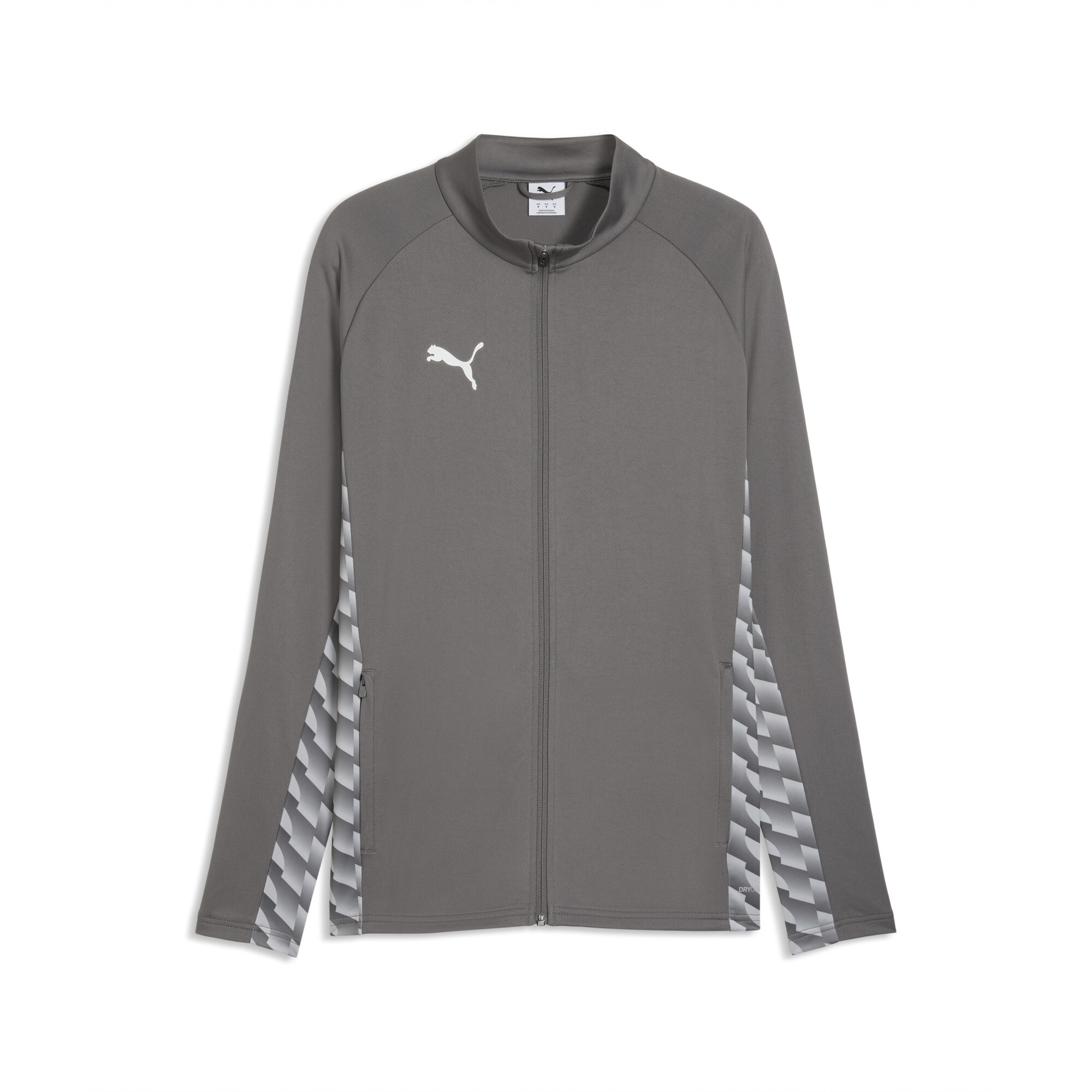 Herrenkasacke, Sportjacke, Reißverschluss, Graue Farbe, Puma Logo