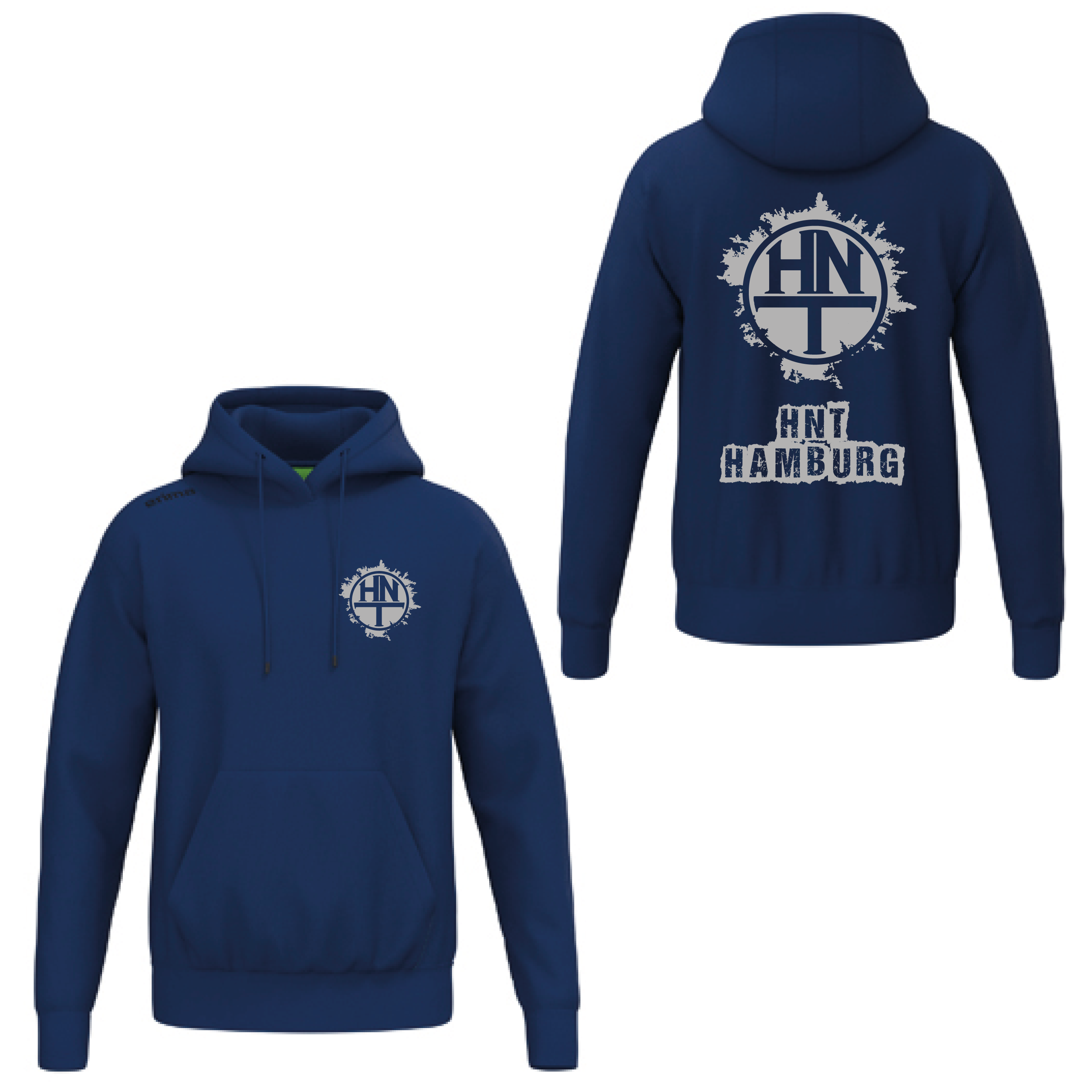 Fan Hoodie Grunge Navy