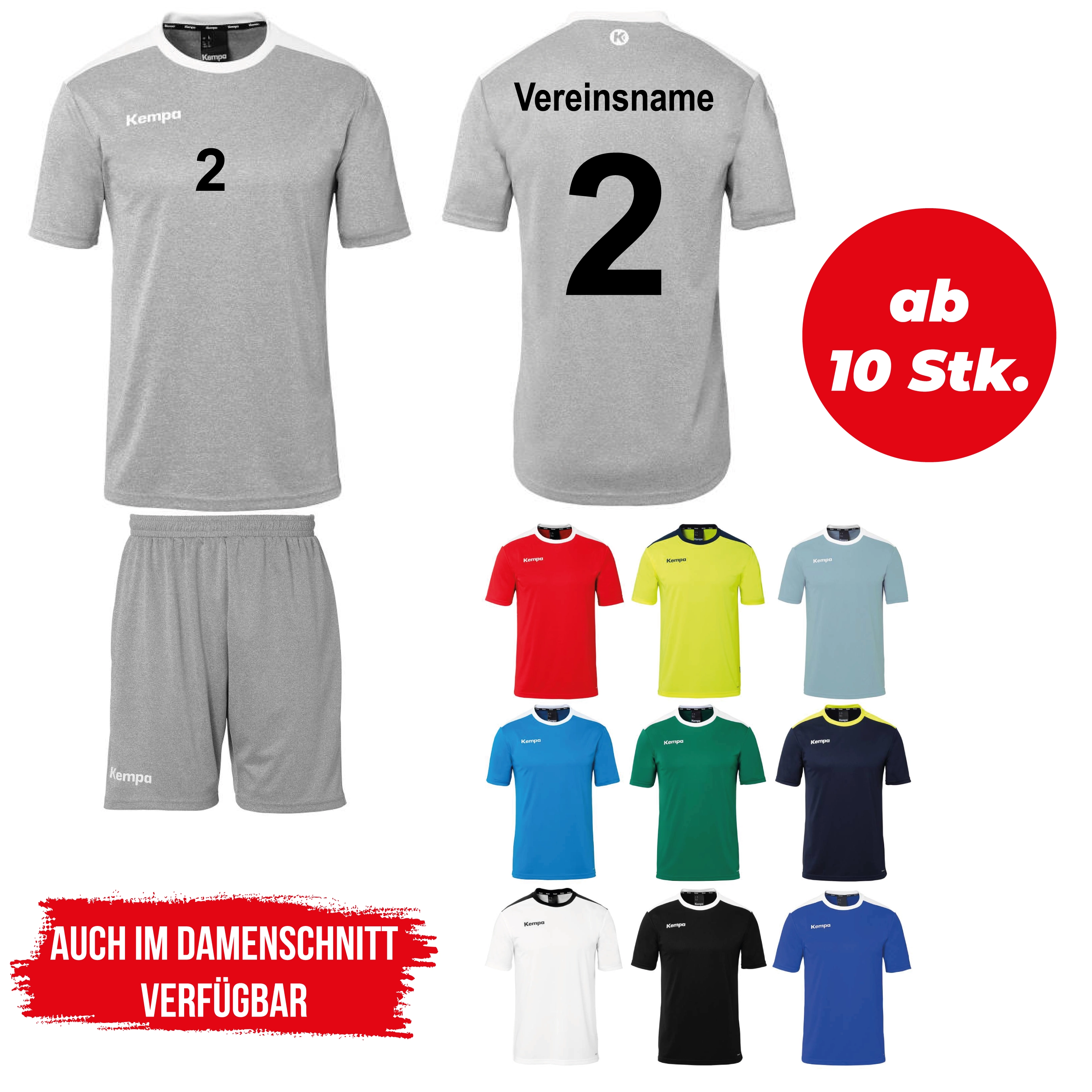 Trikotsatz Handball Kempa EMOTION27 ab 10 Stk. inkl. Druck