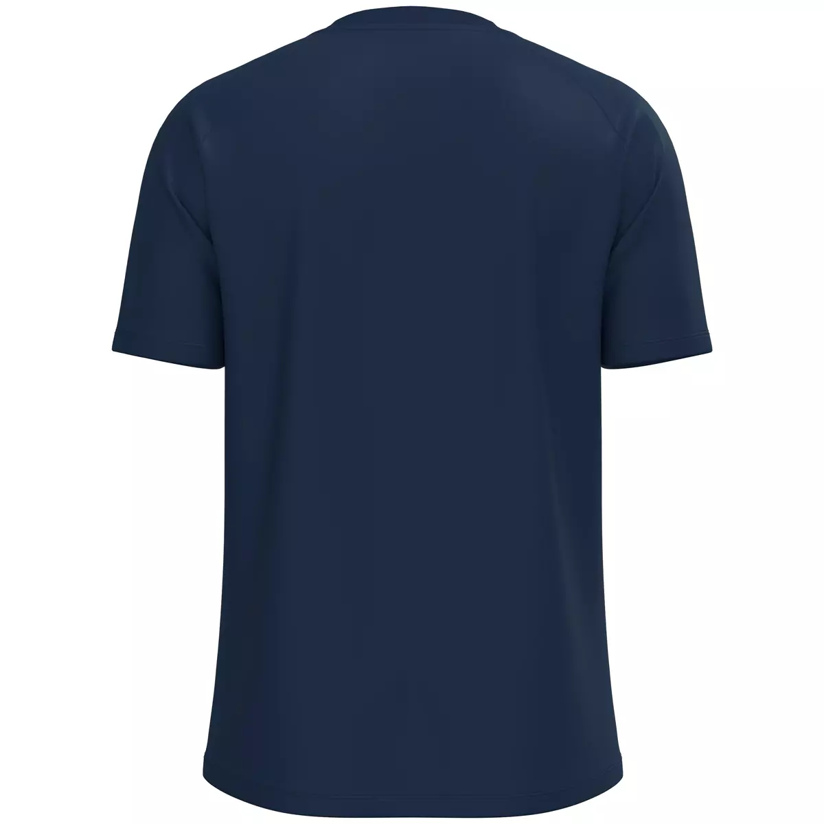 T-Shirt, Kurzarm, Hals?, Uni-Farbe, Dunkelblau