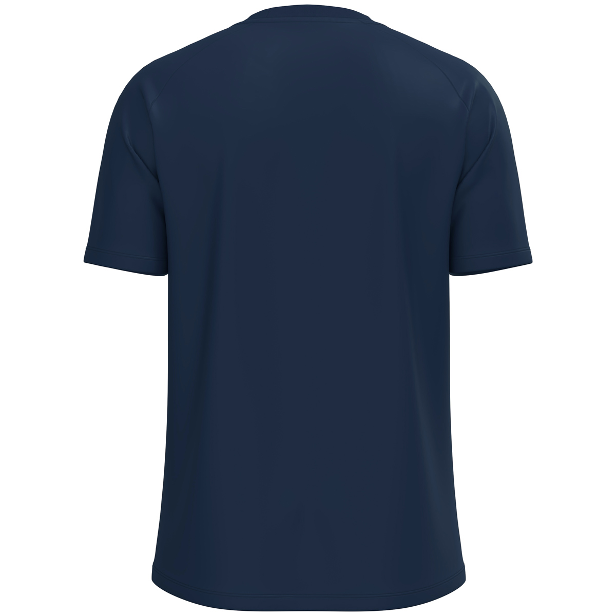 T-Shirt, Kurzarm, Hals?, Uni-Farbe, Dunkelblau