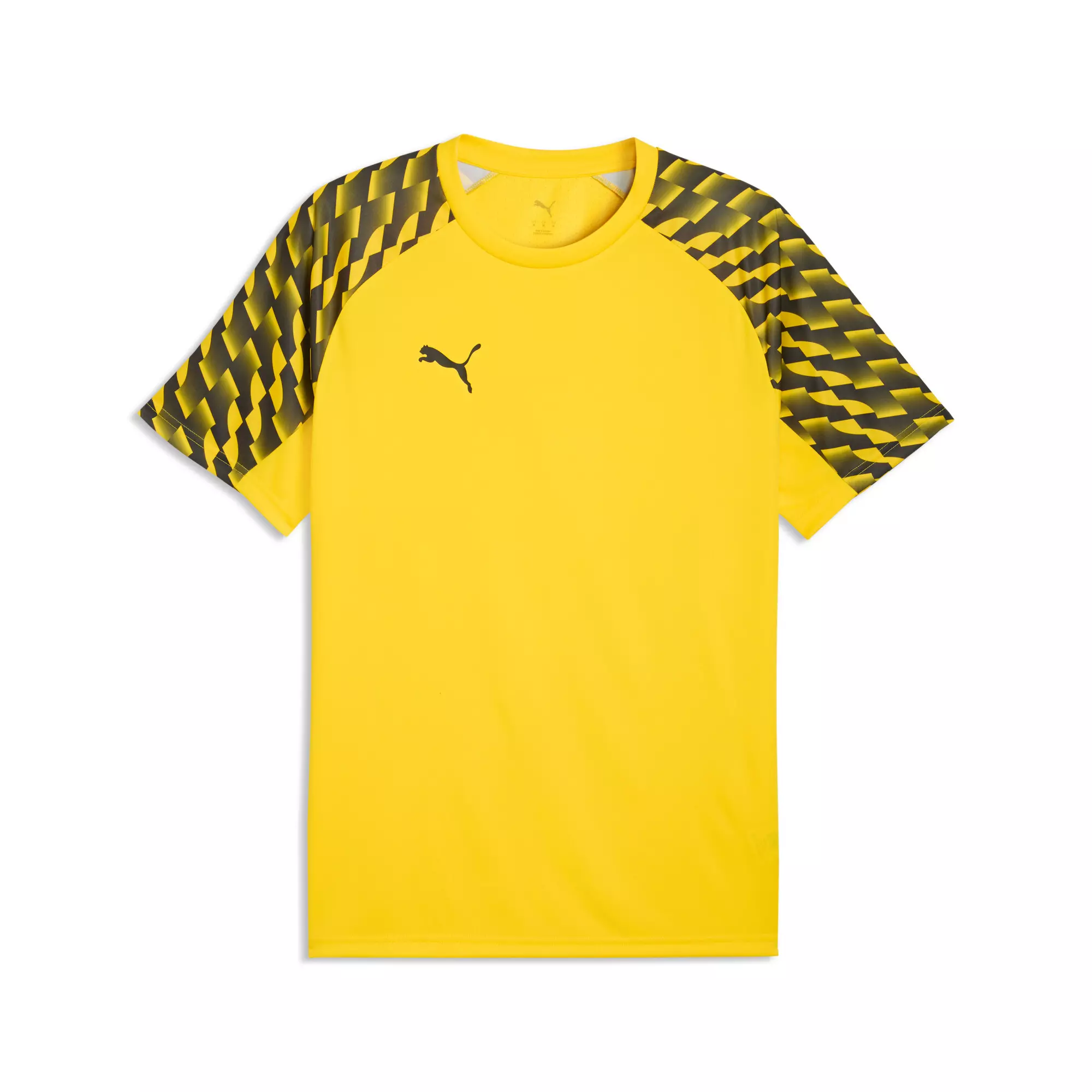 T-Shirt, Short sleeve, Gelb, Puma-Logo, Musterärmere Ärmel