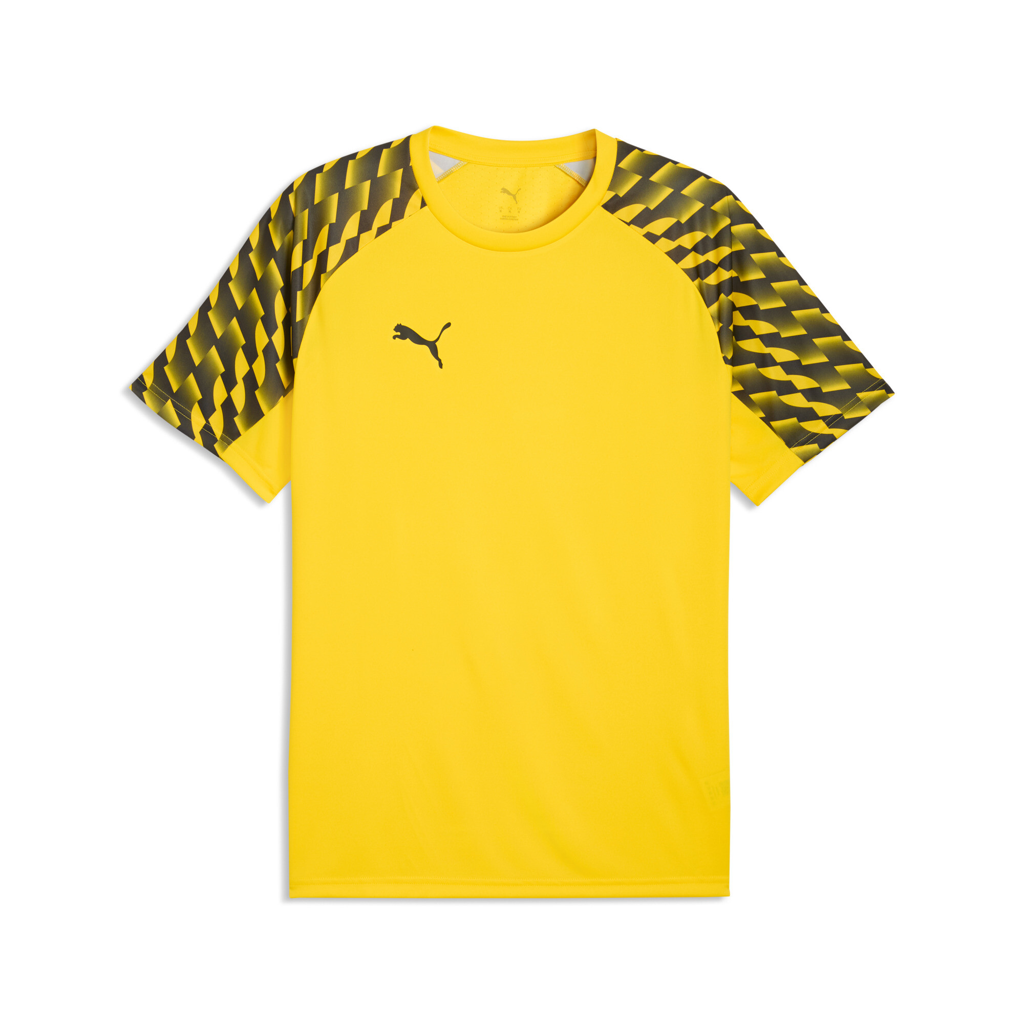 T-Shirt, Short sleeve, Gelb, Puma-Logo, Musterärmere Ärmel