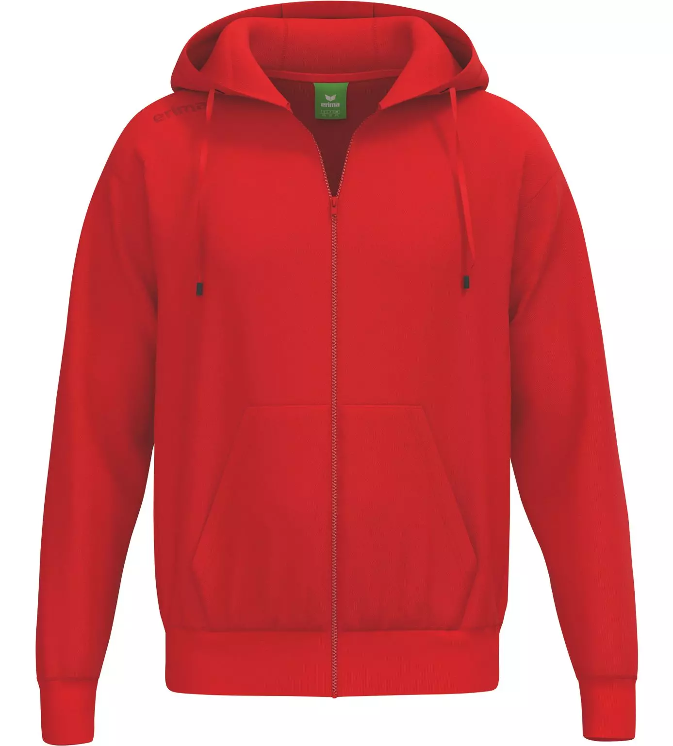 Hoodie, Reißverschluss, Rot, Kangaroo-Tasche, Kordelkapuze