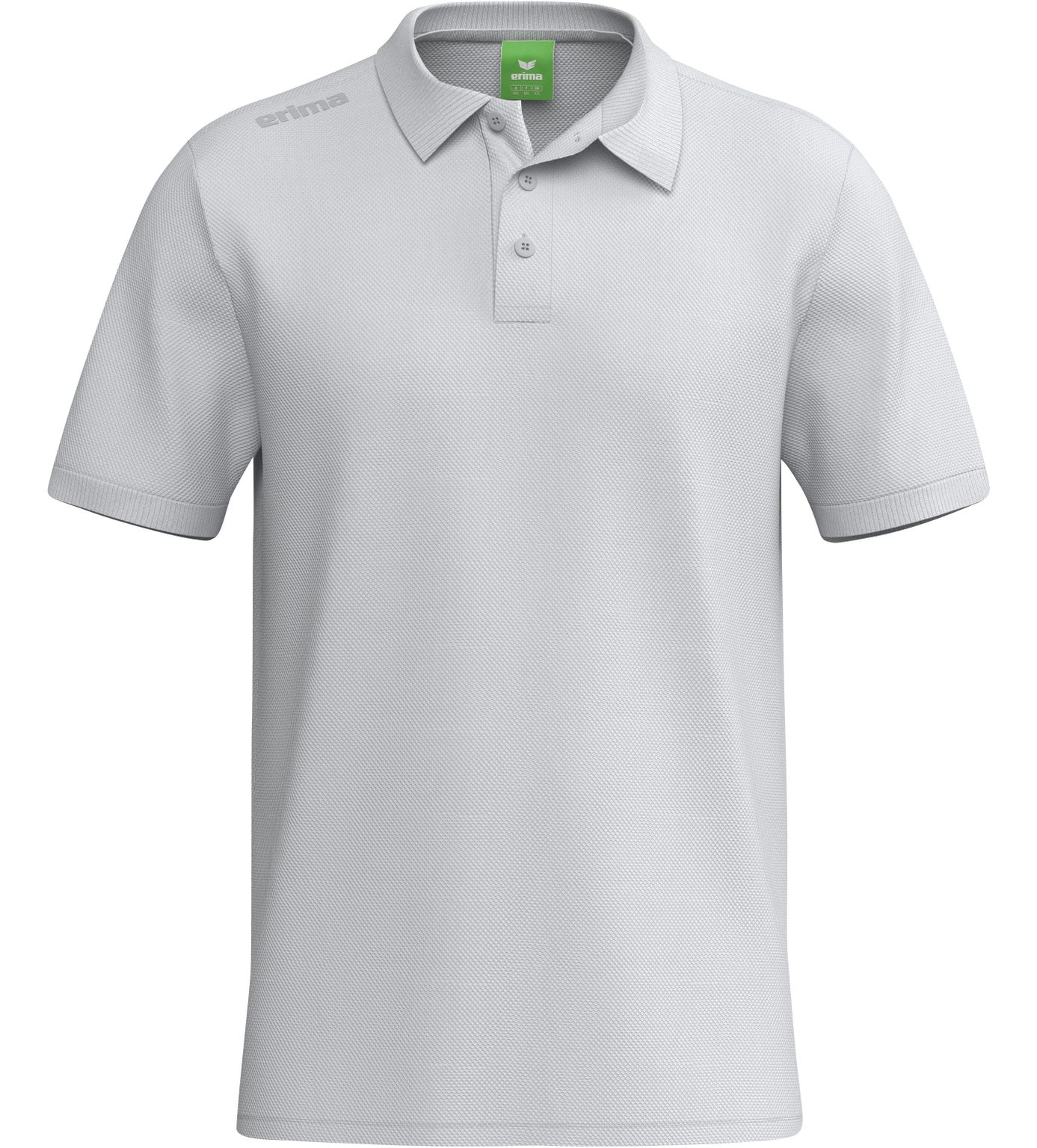 Polohemd, Kragenpolo, Kurzarm, Baumwolle, Graues Muster