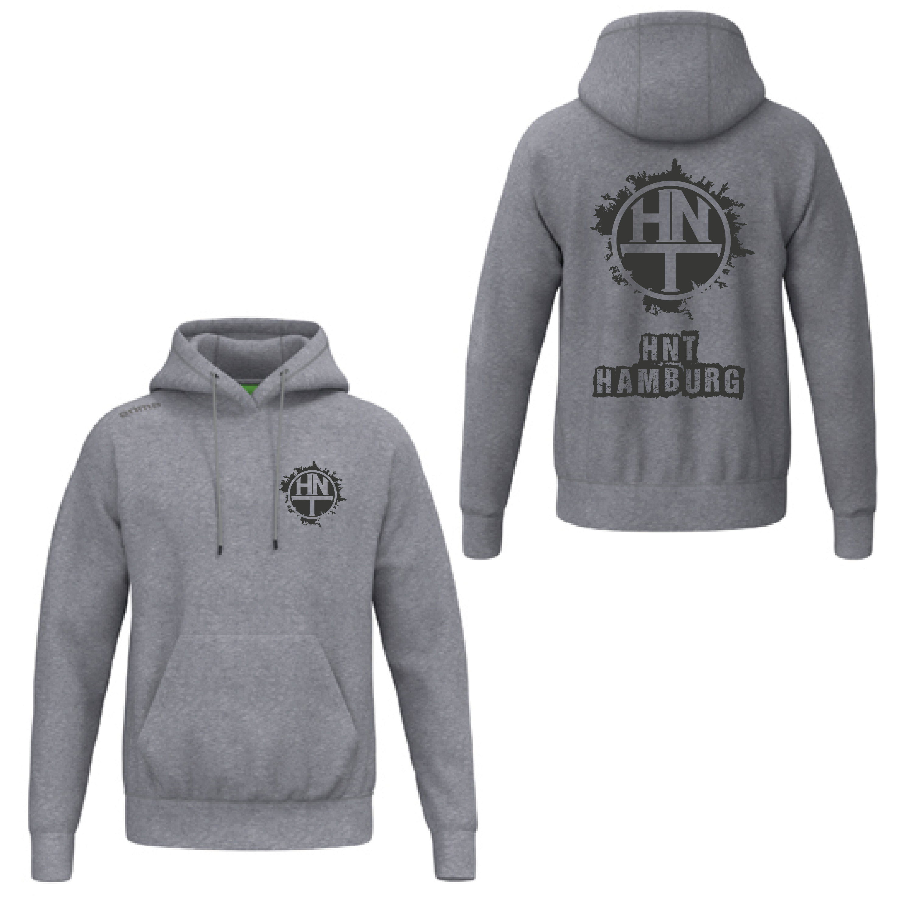 Fan Hoodie Grunge Grau